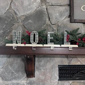 Plaid NOEL Holiday Mantel Decor
